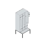thumbnail of C+P Z-Spind Classic PLUS, Buche untergebaute Sitzbank 6 Abteile, HxBxT 212x90x82cm, Sicherheitsdrehriegel, Anthrazit von PROREGAL
