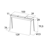 thumbnail of LISA - Milano Grill 100+40+ Toebehoren-set voor scheidingswand - Steel Line