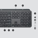 thumbnail of Logitech Mx Keys For Business Tastatur Büro Bluetooth Schweiz Graphit