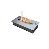 thumbnail of Queimador para lareira a etanol em aço com fibra cerâmica e tampa reguladora de chama 1L