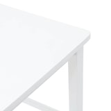 thumbnail of vidaXL Barhocker 2 Stk. Weiß Massivholz Gummibaum