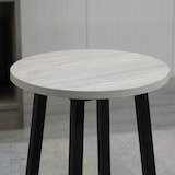 thumbnail of Barset Essgruppe Grau 100x40x90 cm mit 2 Tischen und 4 Barhockern, Industrial Design, Stahlgestell, platzsparend und pflegeleicht