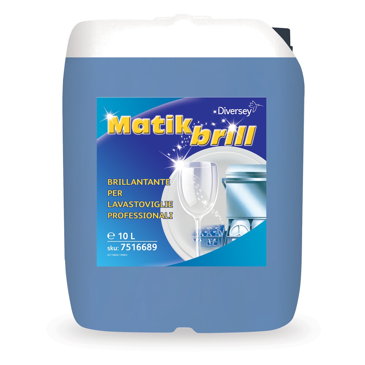 Matik Brill Brillantante Lavastoviglie Professionale 10L