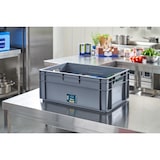 thumbnail of METRO Professional Eurobox, PP, 60 x 40 x 24 cm, 47 L, 25 kg, stapelbar, mit Handgriff, grau