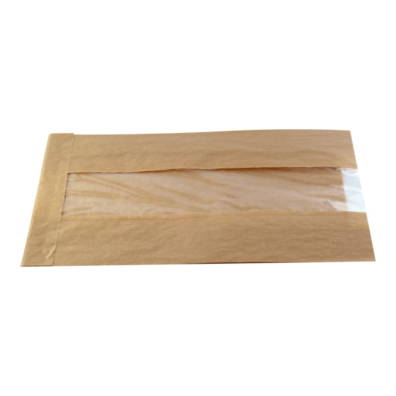 PACKNWOOD - 1 000u - Bolsa Bloomer con ventana 120x50mm H220mm - 210SVIS2212