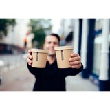 thumbnail of #IAMPLASTICFREE 50 Stück Nachhaltige Suppenbecher Kraftpapier braun 300ml - Pappbecher, Einwegbecher, biologisch abbaubar, hitzeresistent