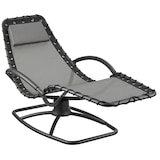 thumbnail of tectake Tumbona de jardín TOULON ergonómica con función oscilante  Gris