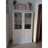 thumbnail of shopinnovativo -Vetrina 4 ante arte povera in legno massello e mdf con rifinitura in bianco 120X41X187 H
