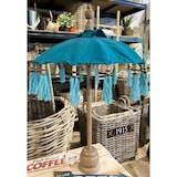 thumbnail of Sonnenschirm Bali-Schirm Dekoschirm 75x50cm Petrol farbend Mini Handmade Schirm