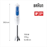 thumbnail of Batidora de mano Braun MQ3000WH Blanco