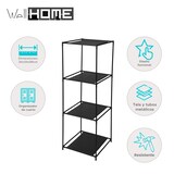 thumbnail of WellHome - Stellingkast met 3 stoffen vakken en metalen buizen H.98cm