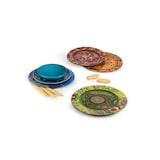 thumbnail of Juego de 6 manteles individuales de plástico aborigen Excelsa 33x33x1,5 cm