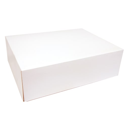 Premium Quality, Gebaksdozen groot, karton 26 x 20 x 8 cm wit