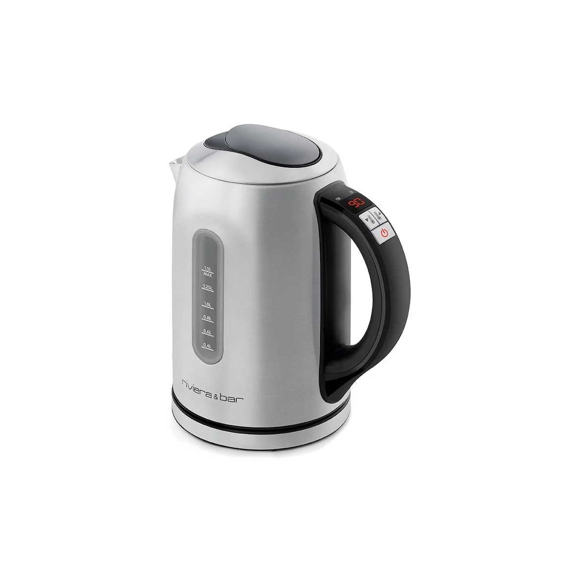 RIVIERA & BAR bouilloire sans fil 1.5l 2200w inox/noir BBT460