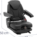 thumbnail of hillvert - Hillvert HT-RUNDLE-17 Siège de Tracteur Universel Agricole - 46 x 46 cm Avec Suspension Réglable