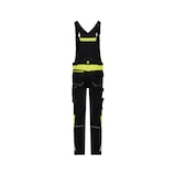 thumbnail of DASSY® Ulsan Stretch-Latzhose, Logix, 4-Way-Stretch, Kniepolster EN 14404 schwarz/neongelb 46 STANDARD