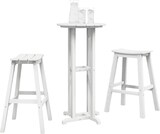 thumbnail of vidaXL 3-teiliges Garten Bar Set Weiß HDPE