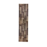 thumbnail of Alfombra vinilo vintage Tobos 03, madera oscura laminas  finas, 50x120cm