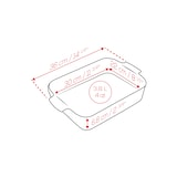 thumbnail of Peugeot rechteckige Auflaufform Appolia Ofenform Keramik Schiefergrau 36 cm 61227