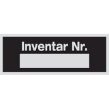 thumbnail of Maschinenkennzeichnung, Inventar Nr. - 80x30x0.5 mm Alu blank