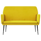 thumbnail of vidaXL Sitzbank Gelb 108x79x79 cm Samt