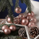 thumbnail of Christbaumkugeln Weihnachtskugeln bruchfest D: 4cm rosa 16er Set