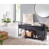 thumbnail of Sitzbank FineBuy Flurbank mit Stauraum 90x52x38 cm Massivholz Bank Flur Truhe