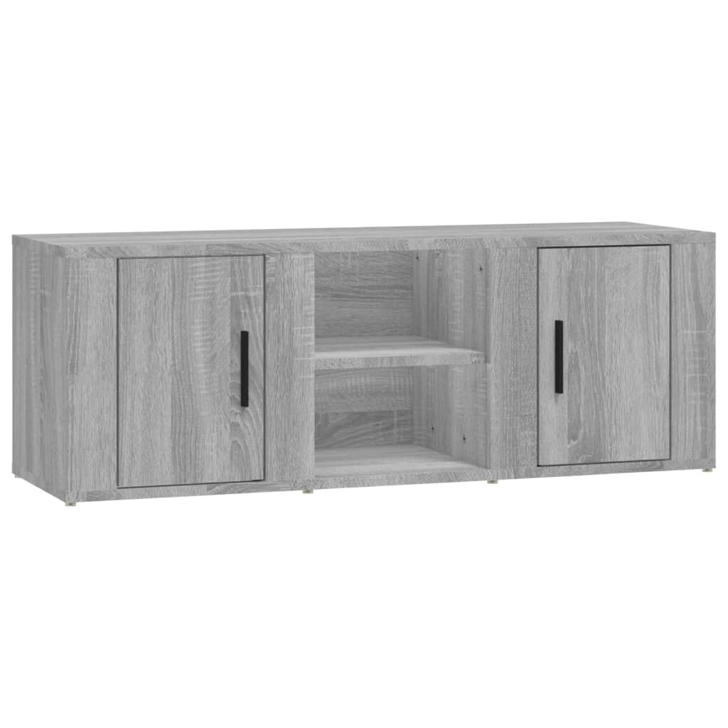 vidaXL TV-Schrank Grau Sonoma 100x31,5x35 cm Holzwerkstoff
