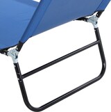 thumbnail of Tumbona Plegable Reclinable con Ángulo Ajustable de 5 Posiciones para Jardín Exterior Piscina Terraza Camping Carga 120 kg 188x56x28 cm