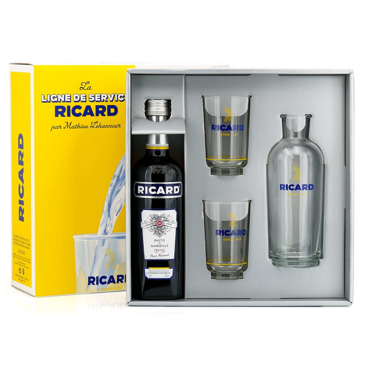 Pastis de Marseille Pernod Ricard Ricard - Coffret Edition Speciale Lehanneur - 45° 70 cl