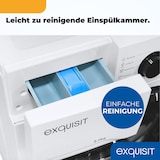 thumbnail of Exquisit Waschmaschine 8kg, Energieeffizienzklasse A, max. 1400 U/Min, 13 Programme, Startzeitvorwahl, Kindersicherung, WA58014-020A weiss