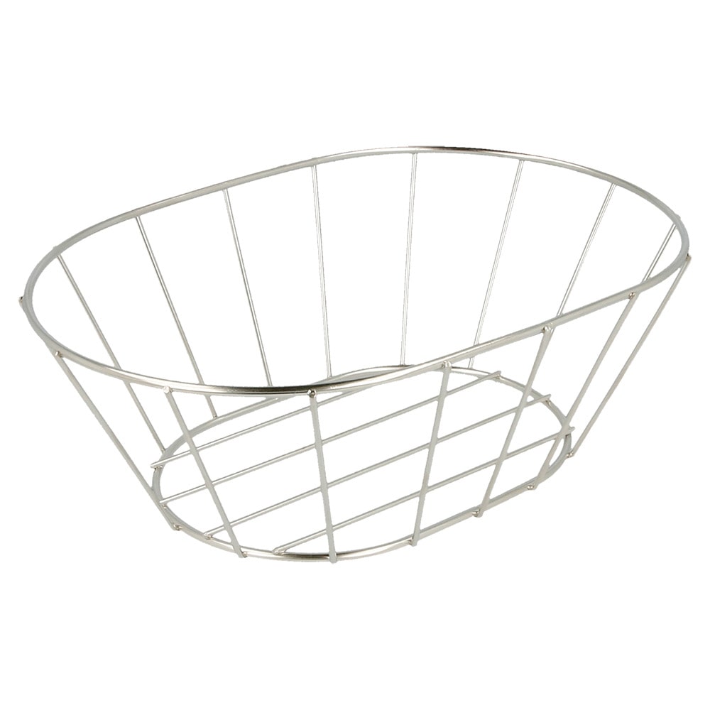 Basket Estilo Toscano  21,6X14X7,6 Cm Plateado Inox (24 unidades)