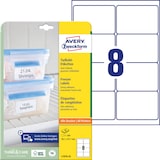 thumbnail of Avery Zweckform L7976-25 Tiefkühl-Etiketten, 99,1 x 67,7 mm, kälteresistentes Papier, 25 Bogen/200 Etiketten, weiß