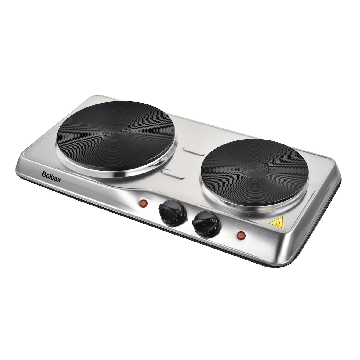 BELTAX Disco Elétrico Duplo BHP-0218, Potência: 2500W, 2 discos, Diâmetro discos: 15,5 + 18,5 cm, Termostatos independentes
