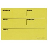 thumbnail of 50 x Umzugsetiketten (105 x 75 mm) gelb selbstklebend Rückstandlos ablösbar Kartonaufkleber Sticker Umzugsaufkleber beschriften BB-Verpackungen
