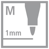 thumbnail of STABILO stylo-feutre OHPen permanent 1 mm bleu
