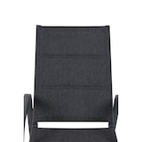 thumbnail of Tarrington House Espreguiçadeira Antwerp regulável em altura com braços, alumínio/aço/encosto têxtil, preto