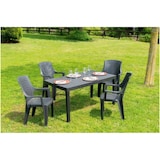 thumbnail of Tavolo componibile rettangolare interno ed esterno 138x80xH72 cm -  Nero