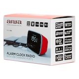 thumbnail of Radio Relógio AIWA CRU-19RD, Duas portas USB frontais, Display LED com ajuste de brilho, Rádio FM com 10 estações predefinidas