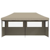 thumbnail of vidaXL Partytent inklapbaar pop-up met 3 zijwanden taupe