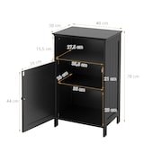 thumbnail of Armario de baño COSTWAY, armario de baño con puerta y estante ajustable, armario de baño independiente