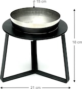 thumbnail of DanDiBo Blumenhocker Metall mit Topf Schwarz Silber 18 cm Blumenständer 96091 S Blumensäule Modern Pflanzenständer Pflanzenhocker