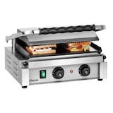 thumbnail of Grill panini inox fonte émaillé lisse, rainurée, avec minuterie, 2200 W, 220 V - MONO