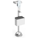 thumbnail of Papelera acoplada en columna o pared mural