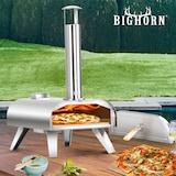 thumbnail of BIGHORN Pizza Pellet Oven - Pizza oven voor Buiten - Draagbaar - Opvouwbaar - RVS - 15KG - 460° - met Draagtas