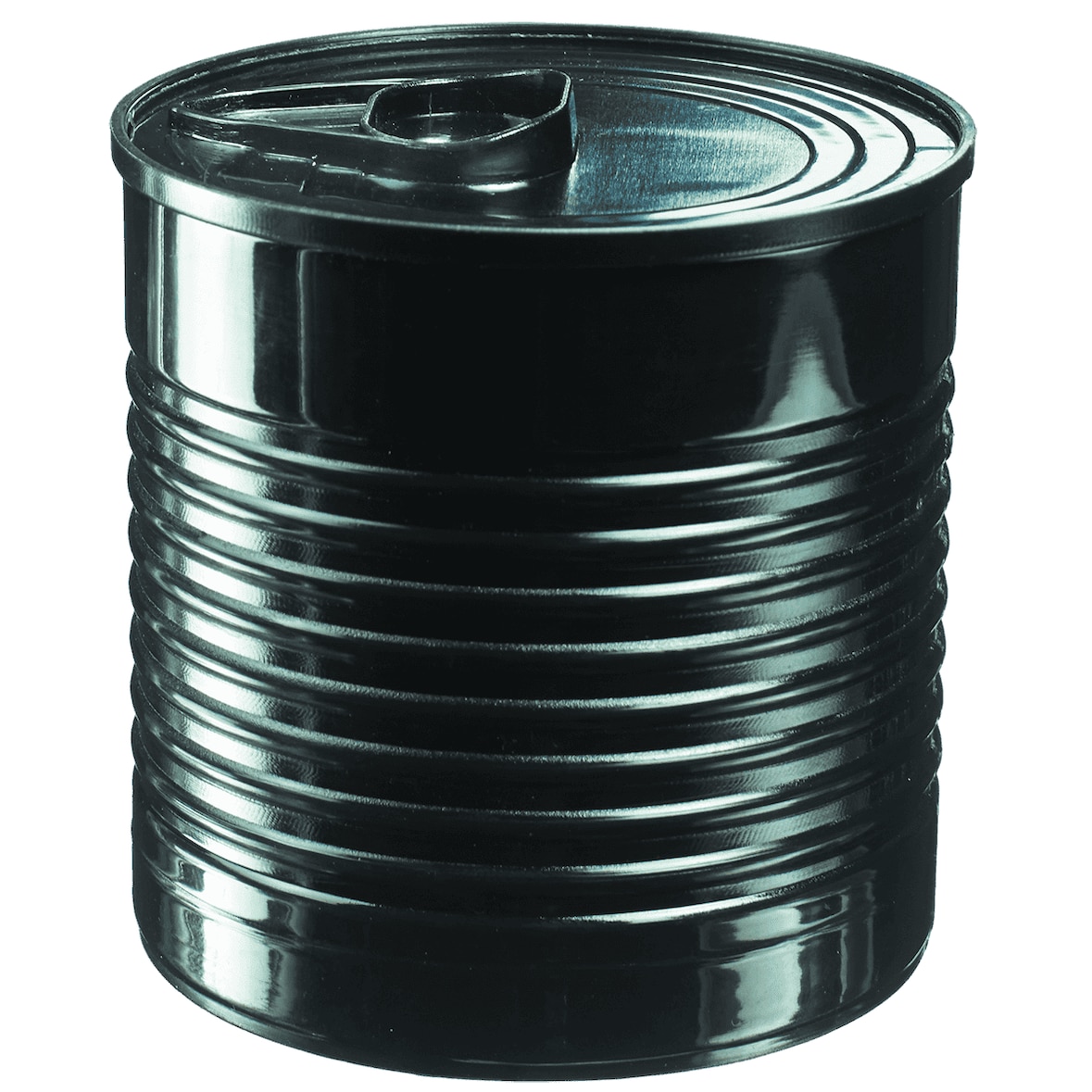 SOLIA Boite de conserve 220 ml noire PP - par 100 pièces