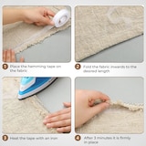 thumbnail of Dayshake Strijkband 64 meter - Zoomband Instrijkbaar - 2cm breed - Voor het inkorten - Gordijnband voor Omzomen