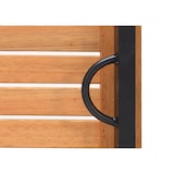 thumbnail of METRO PROFESSIONAL Mesa bistro Lynx, aluminio/madera de eucalipto, 90 x 90 cm, cuadrada, negro