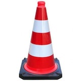 thumbnail of TL-Leitkegel/Pylon, Reflexfolie RA2/B, BAST-geprüft, 500 mm - 500 mm