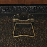 thumbnail of Helloshop26 - Aufbewahrungsbank 80,5 x 41 x 50 cm Massivholz und braunes Kunstleder 02_0021245